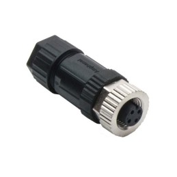 1 pcs - Amphenol Circular Connector, 4 Contacts, Cable Mount, M12 Connector, Socket, Female, IP67, M Series