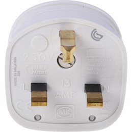 1 pcs - MK Electric UK Mains Plug, 13A, Cable Mount