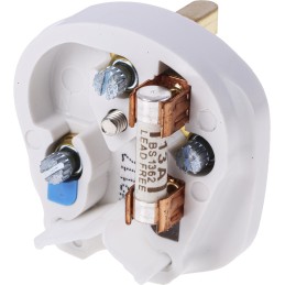 1 pcs - MK Electric UK Mains Plug, 13A, Cable Mount