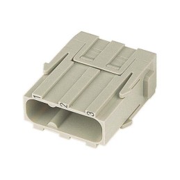 1 pcs - HARTING Heavy Duty Power Connector Module, 40A, Male, Han-Modular Series, 3 Contacts