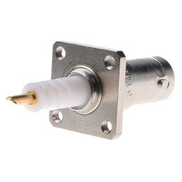 15 pcs - TE Connectivity, Plug Panel Mount SHV Connector, Solder Termination, Straight Body