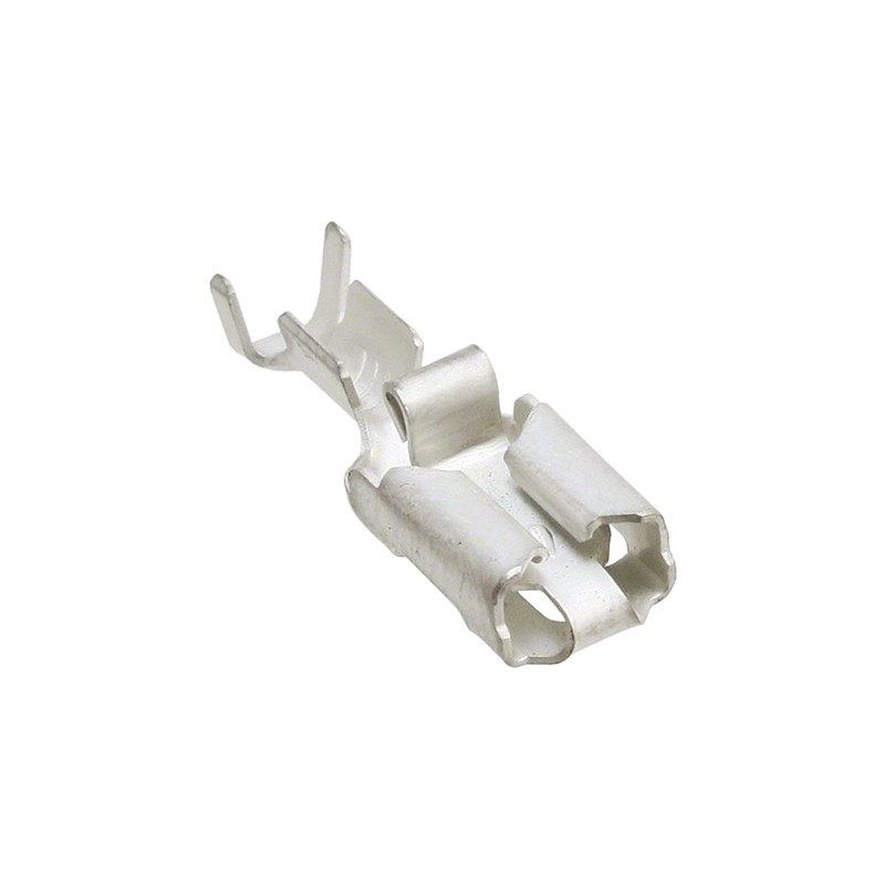 100 pcs - TE Connectivity Positive Lock .250 Mk I Uninsulated Female Spade Connector, Receptacle, 6.35 x 0.81mm Tab Size, 0.8m