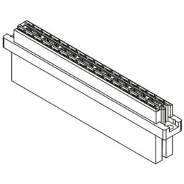 1 pcs - Harting 09 04 32 Way 5.08mm Pitch, Type D, 2 Row, Straight DIN 41612 Connector, Socket