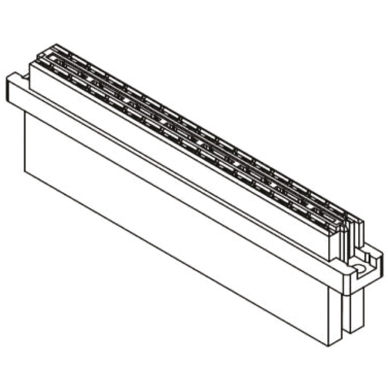 1 pcs - Harting 09 04 32 Way 5.08mm Pitch, Type D, 2 Row, Straight DIN 41612 Connector, Socket