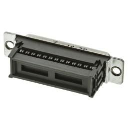 1 pcs - HARTING 25 Way Right Angle Cable Mount D-sub Connector Socket, 2.77mm Pitch