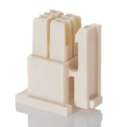 1 pcs - Samtec, IPD1 Male Crimp Connector Housing, 2.54mm Pitch, 4 Way, 2 Row