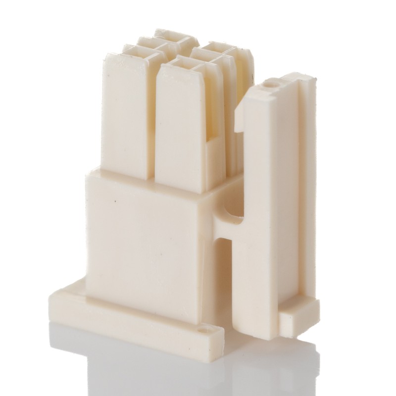 1 pcs - Samtec, IPD1 Male Crimp Connector Housing, 2.54mm Pitch, 4 Way, 2 Row