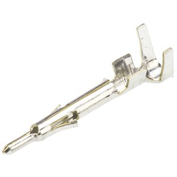 100 pcs - TE Connectivity Mini-Universal MATE-N-LOK Series Male Crimp Terminal, 20AWG Min, 16AWG Max