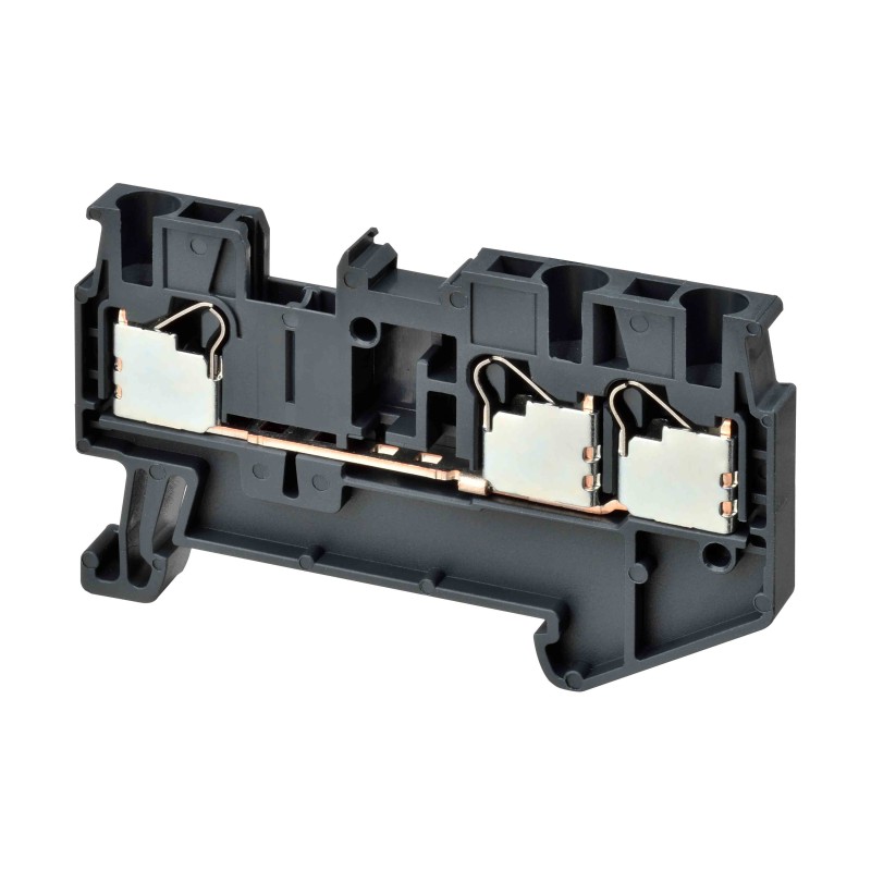 1 pcs - Omron DIN Rail Terminal Block, 17.5A, 14 AWG Wire, Push In Termination