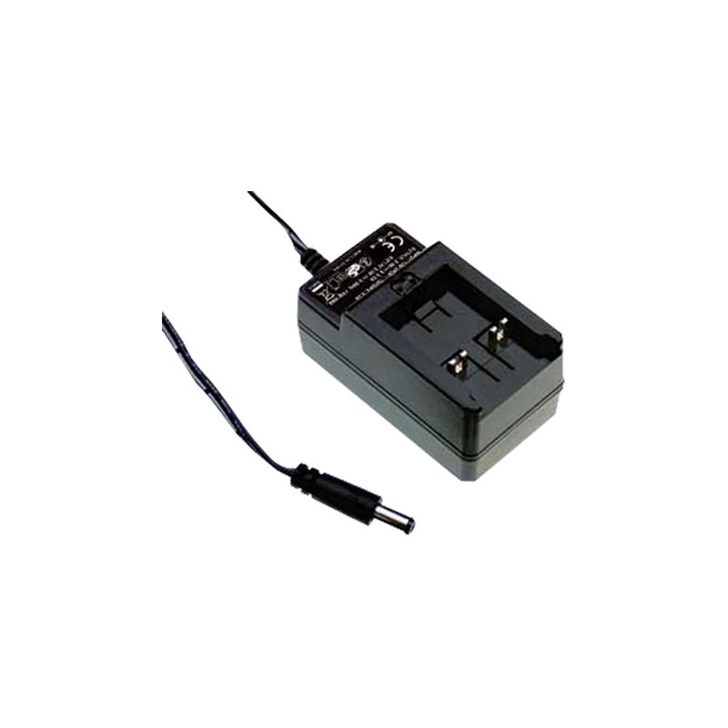 1 pcs - MEAN WELL 30W Plug-In AC/DC Adapter 18V dc Output, 1.66A Output