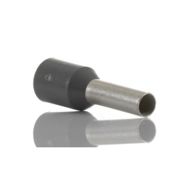 100 pcs - Phoenix Contact, AI Insulated Crimp Bootlace Ferrule, 8mm Pin Length, 2.3mm Pin Diameter, 2.5mm² Wire Size, Grey