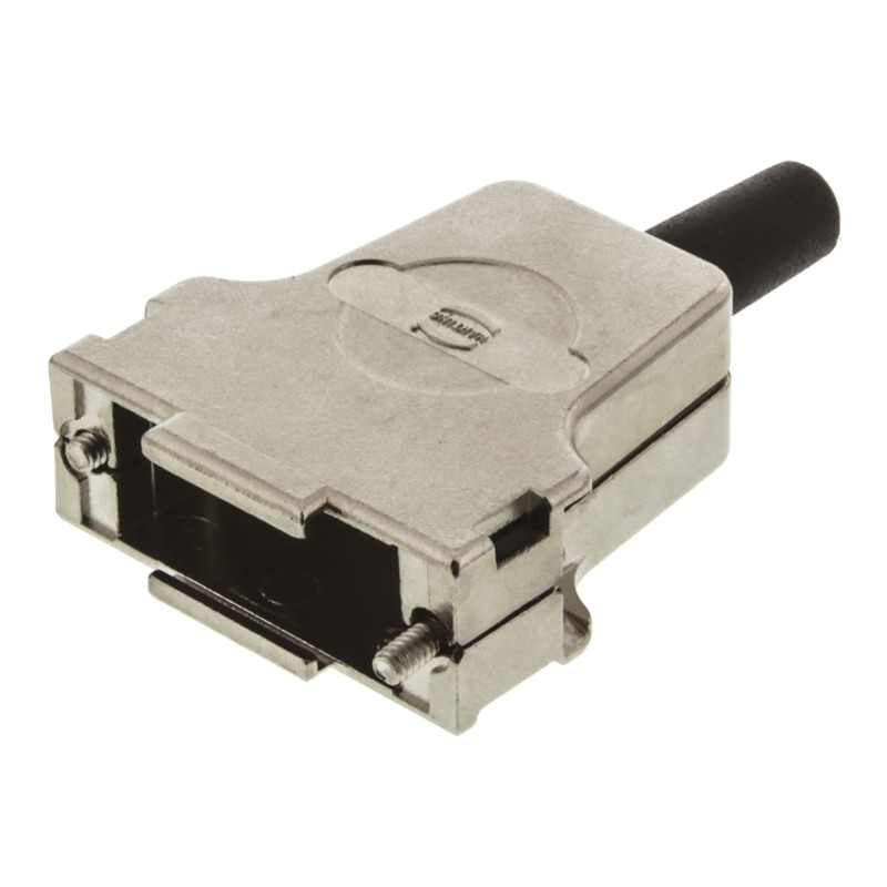 1 pcs - HARTING D-sub Series Metal D Sub Backshell, 15 Way, Strain Relief