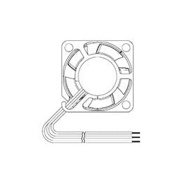 1 pcs : MF25100V1-1000U-G99 - DC Fans Axial Fan, 25x25x10mm, 5VDC, 3.5CFM, 0.25'H2O, Vapo, 3x Wire, Auto Restart, Tach