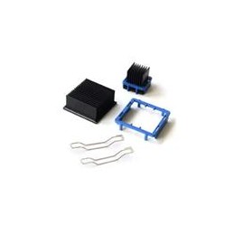 1 pcs : EA-400-H125-T710 - Heat Sinks Extruded Heat Sink, BGA Clip Attach, 40x40mm, 12.5mm Heat Sink Height, T710 TIM