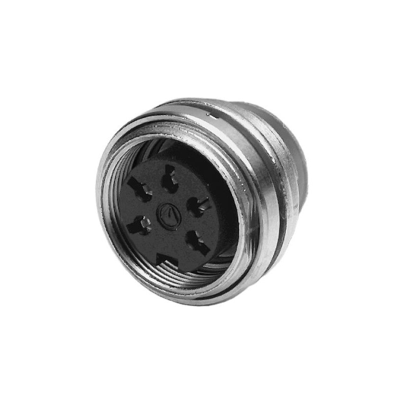 1 pcs - Amphenol, signalmate C091 3 Pole M16 Din Socket, 5.0A, 300 V IP40, Screw On, Panel Mount