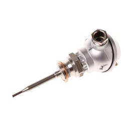 1 pcs - Jumo PT100 RTD Sensor, 6mm Dia, 75mm Long, 2 Wire, G1/2, Class B +200°C Max