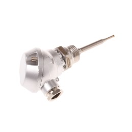 1 pcs - Jumo PT100 RTD Sensor, 6mm Dia, 75mm Long, 2 Wire, G1/2, Class B +200°C Max
