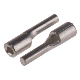 100 pcs - RS PRO Uninsulated Crimp Pin Connector, 0.5mm² to 1.5mm², 22AWG to 16AWG, 1.9mm Pin Diameter, 9mm Pin Length