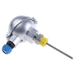 1 pcs - Correge PT100 RTD Sensor, 6mm Dia, 100mm Long, 3 Wire, G1/2, Class A +500°C Max