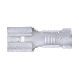 100 pcs - RS PRO Uninsulated Female Spade Connector, Receptacle, 6.35 x 0.8mm Tab Size, 4mm² to 6mm²