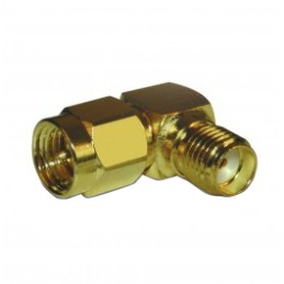 1 pcs - Amphenol RF Female, Male Cable Mount SMA Connector, 50Ω, Solder Termination, Right Angle Body