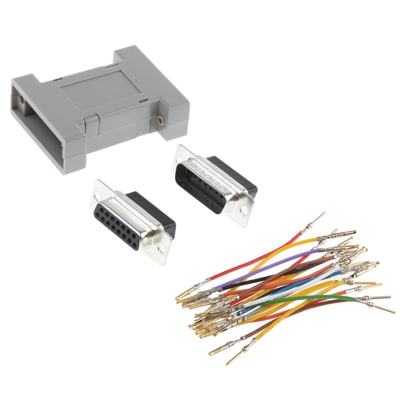 1 pcs - RS PRO D Sub Adapter Male 15 Way D-Sub to Female 15 Way D-Sub