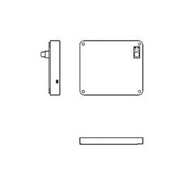 1 pcs : 12PH341-IP5-GR - Cylindrical Battery Contacts, Clips, Holders & Springs WATER RESISITANT IP65 4XAA W/CVR & SW