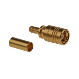 1 pcs - Radiall, Plug Cable Mount SMB Connector, 50Ω, Crimp Termination, Straight Body