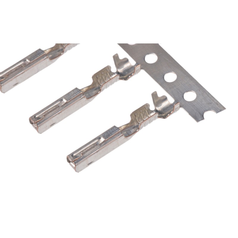 100 pcs - Molex MX150L Series Female Crimp Terminal, 22AWG Min, 18AWG Max