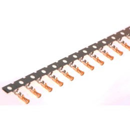 100 pcs - Amphenol Communications Solutions Minitek Series Female Crimp Terminal, 30AWG Min, 26AWG Max