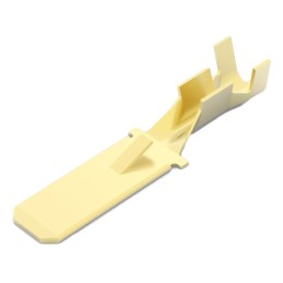 100 pcs - TE Connectivity FASTIN-FASTON .250 Uninsulated Male Spade Connector, Tab, 6.35 x 0.81mm Tab Size, 0.8mm² to 2mm²