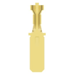 100 pcs - TE Connectivity FASTIN-FASTON .250 Uninsulated Male Spade Connector, Tab, 6.35 x 0.81mm Tab Size, 0.8mm² to 2mm²