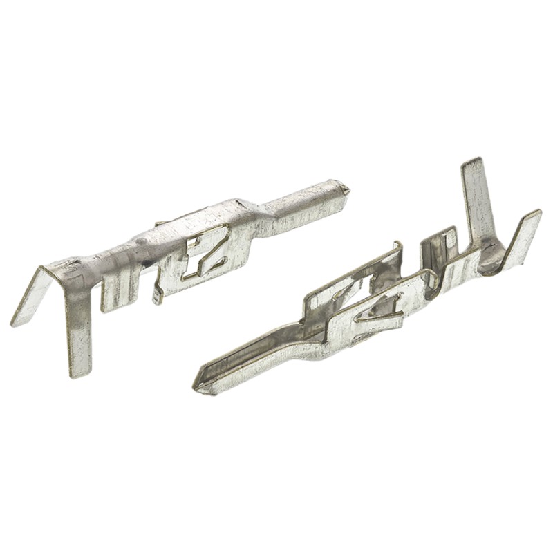 100 pcs - TE Connectivity VAL-U-LOK Series Male Crimp Terminal, 24AWG Min, 18AWG Max