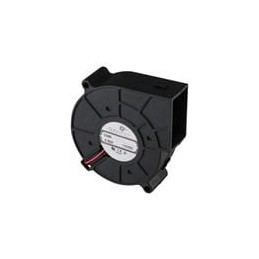 1 pcs : CBM-7525B-125-301-20 - Blowers & Centrifugal Fans dc blower, 75.2 x 74.2 x 25 mm, 12 Vdc, ball, 2500 RPM, 7.39 CFM, TS