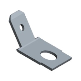 100 pcs - TE Connectivity FASTON .187 Uninsulated Male Spade Connector, PCB Tab, 4.75 x 0.51mm Tab Size