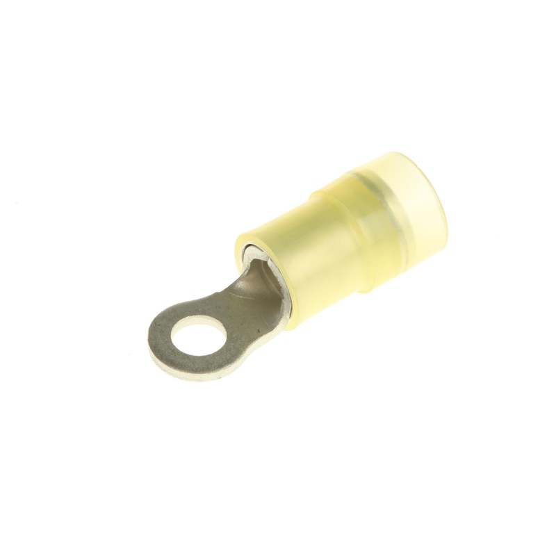 100 pcs - RS PRO Insulated Ring Terminal, M3.5 (6) Stud Size, 4mm² to 6mm² Wire Size, Yellow