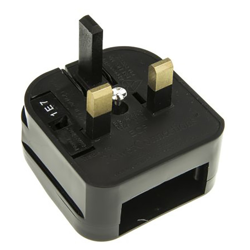 1 pcs - PowerConnections China, Japan, USA to UK Mains Connector Converter, Rated At 10A