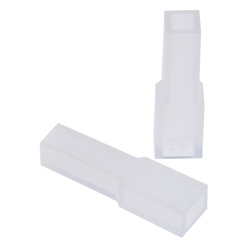 100 pcs - TE Connectivity 1 Way Polyethylene Crimp Terminal Housing, Natural