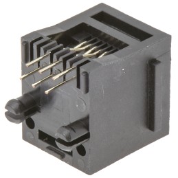 1 pcs - Wurth Elektronik WR-MJ Series Female RJ11 Connector, Through Hole, UTP Shield
