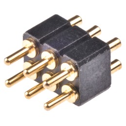 1 pcs - Preci-Dip Straight Through Hole Spring Loaded Connector, 6 Contact(s), 2.54mm Pitch, 2 Row(s), Shrouded