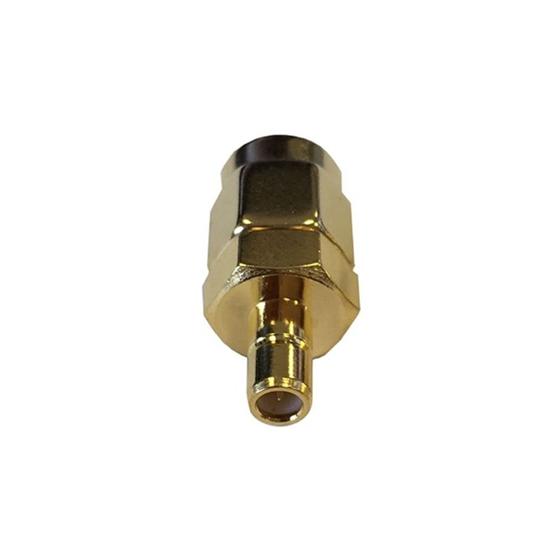 1 pcs - RF Solutions Straight 50Ω RF Adapter SMB Plug to SMA Plug