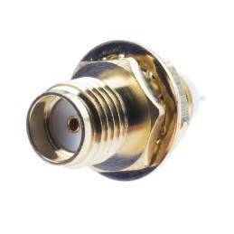 1 pcs - RS PRO, jack Panel Mount SMA Connector, 50Ω, Solder Termination, Straight Body