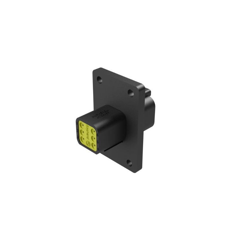 100 pcs - Amphenol Industrial, AT Cable connector Plug 6 Way, Crimp Termination