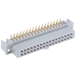 1 pcs - 3M 5100 Series Right Angle Through Hole Mount PCB Socket, 34-Contact, 2-Row, 2.54mm Pitch, Solder Termination