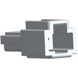 50 pcs - TE Connectivity, FASTON .250 1 Way Nylon Crimp Terminal Housing, Natural