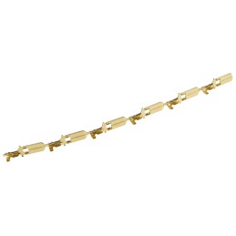 100 pcs - TE Connectivity FASTON .250 Uninsulated Male Spade Connector, Tab, 6.35 x 0.8mm Tab Size, 0.5mm² to 2.27mm²