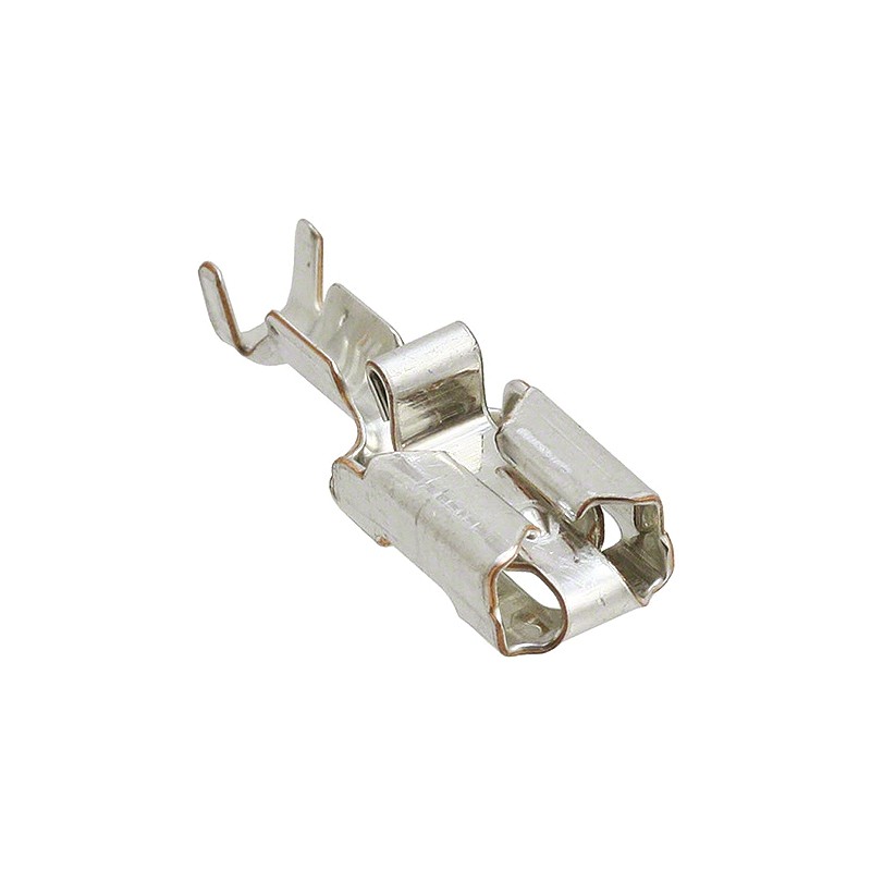 100 pcs - TE Connectivity Positive Lock .250 Mk I Uninsulated Female Spade Connector, Receptacle, 6.35 x 0.81mm Tab Size, 0.5m