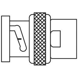 15 pcs - TE Connectivity, Plug Cable Mount BNC Connector, 50Ω, Solder Termination, Straight Body