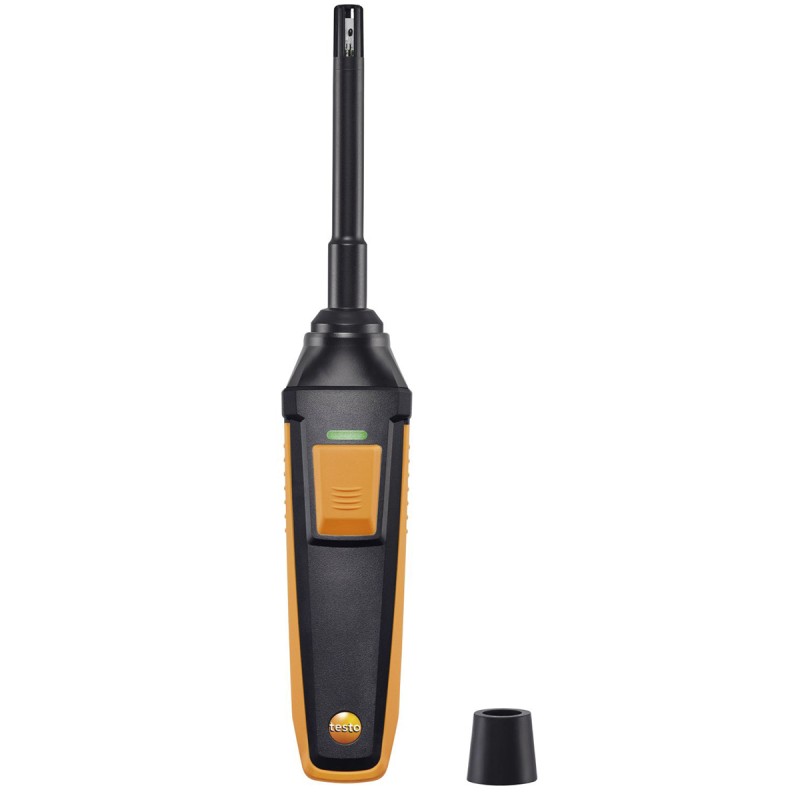 1 pcs - Testo Probe for Humidity, Temperature, +70°C Max, 100%RH Max, Battery-Powered