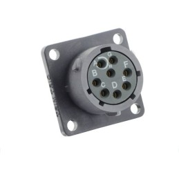 1 pcs - Souriau Circular Connector, 8 Contacts, Cable Mount, Socket